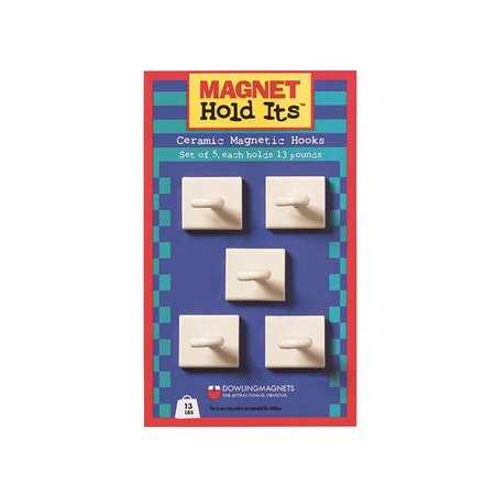 DOWLING MAGNETS Dowling Magnets DO-735008 Ceramic Ceiling Hooks Set Of Five DO-735008